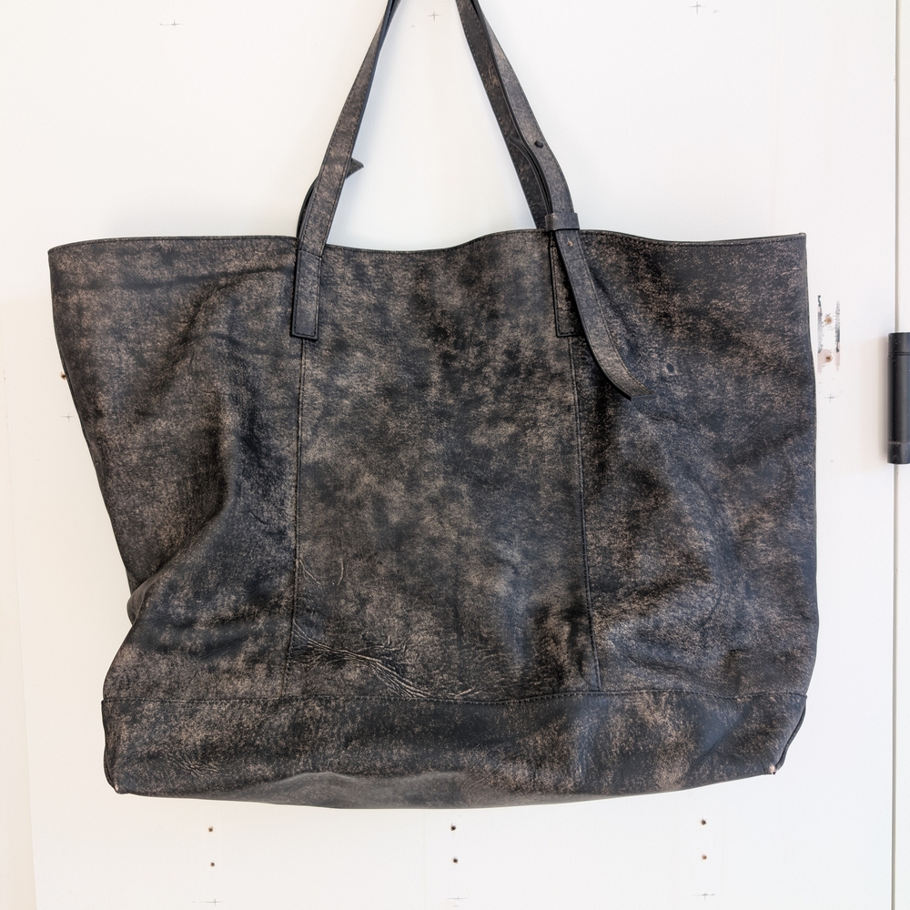 Represent Distressed Black Tote Bag - Picture 2 of 4